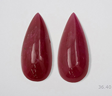 Mozambique Unheated Ruby Pair