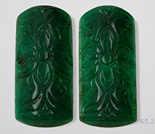 Zambian Emerald Carving Pair