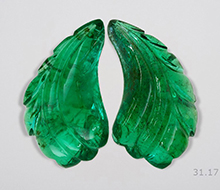 Zambian Emerald Carving Pair