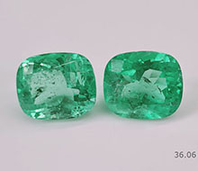 Colombian Emerald Pair