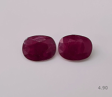 Burmese Heated Ruby Pair