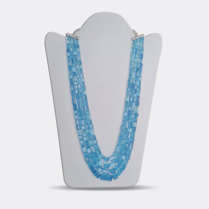 AQUAMARINE TUMBLE PIPE BEADS