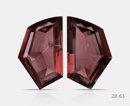 NATURAL RUBELLITE PAIR