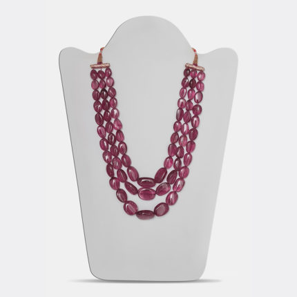 NATURAL RUBELLITE BEADS