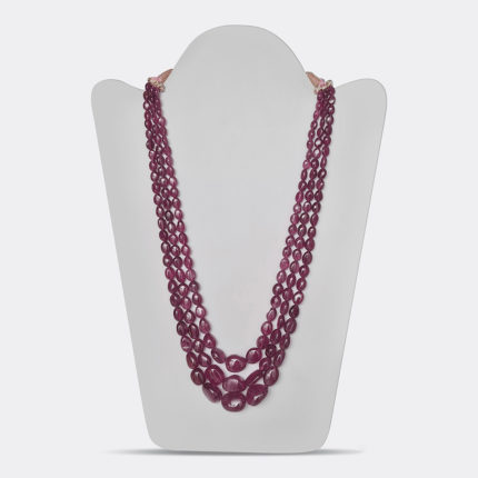 NATURAL RUBELLITE BEADS