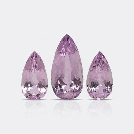 NATURAL KUNZITE 3 PC SET