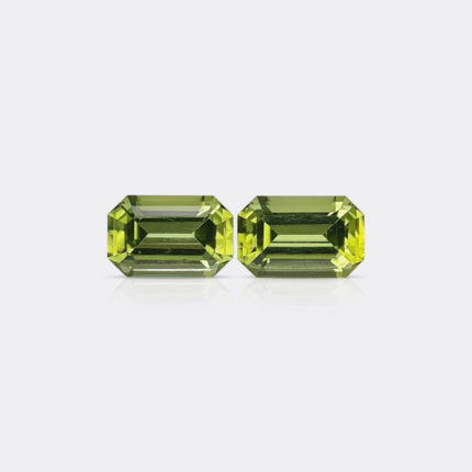 NATURAL PERIDOT PAIR