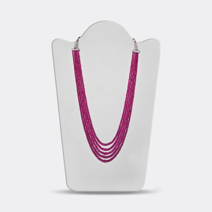 BURMESE RUBY HEATED RONDELLE BEADS